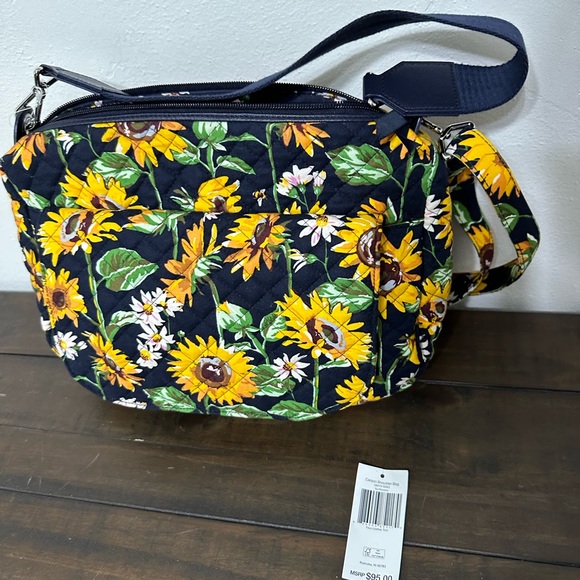 🌻SOLD🌻 Vera Bradley Carson Bag Sunflowers - Picture 4 of 7
